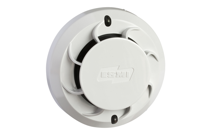 Jutiklis dūmų adresinis optinis su izoliatoriumi baltos spalvos ESMI 22051EI - SCHNEIDER ELECTRIC