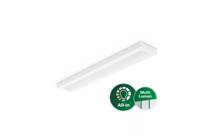 Šviestuvas v/t LED 23/38.5W IP20/44 4000K 3600/4500/6000lm 1200x200mm H-53mm SM136V G4 36_45_60S/840 PSU W20L120 NOC - PHILIPS