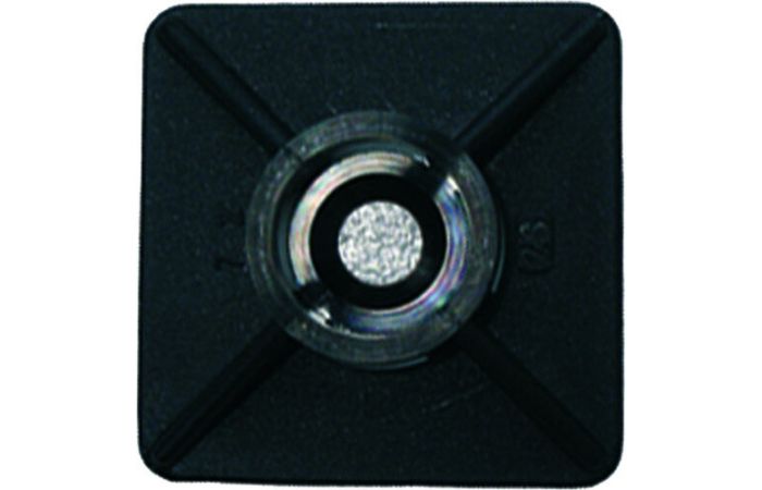 Laikiklis dirželiui 27x27mm klijuojamas juodas PKB-BS [100] - PROTEC