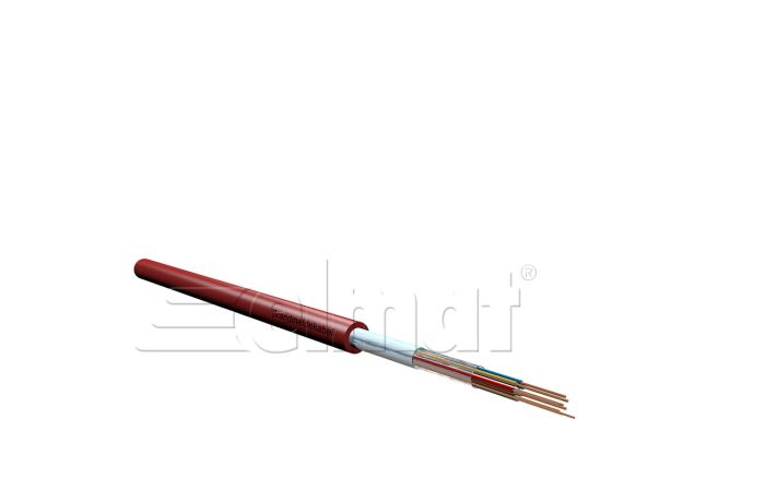 Kabelis signalinis ekranuotas J-Y(St)Y 1x2x0.8mm2 300V priešgaisrinis raudonas [matuojamas] - ELMAT