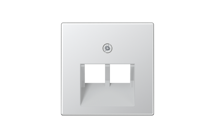 Dangtelis dvigubas UAE lizdui aliuminio spalvos A - JUNG