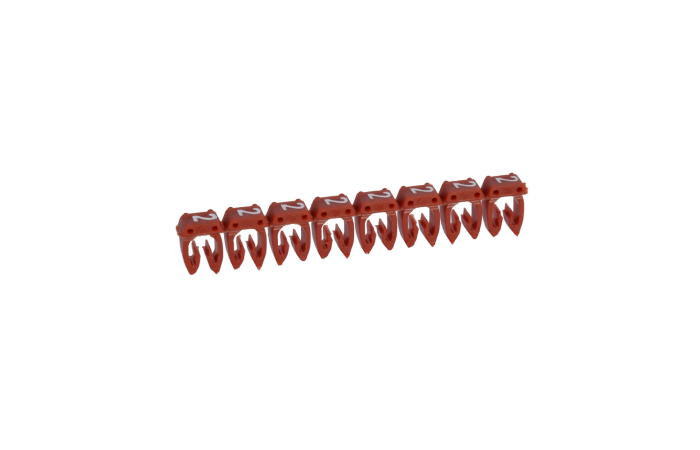 Markiruotė "2" laidui užspaudžiama 1.5-2.5mm2 balta/raudona - LEGRAND