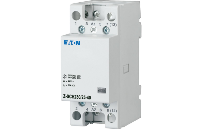 Kontaktorius 4P 25A 230V AC 4no 2 modulių Z-SCH230/25-40 - EATON