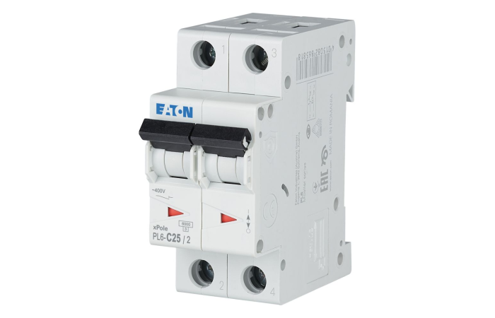Automatas 2P 25A C 6kA PL6-C25/2 - EATON