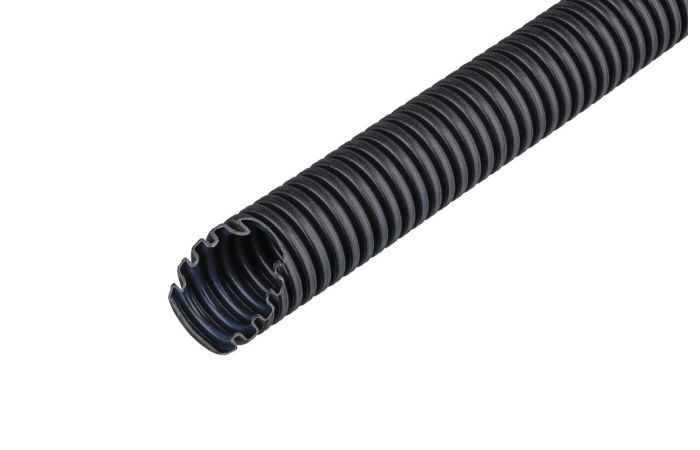 Vamzdis gofruotas D40/31.3 750N/5cm juodas FFKU-EM-F-UV [25m] - FRANKISCHE