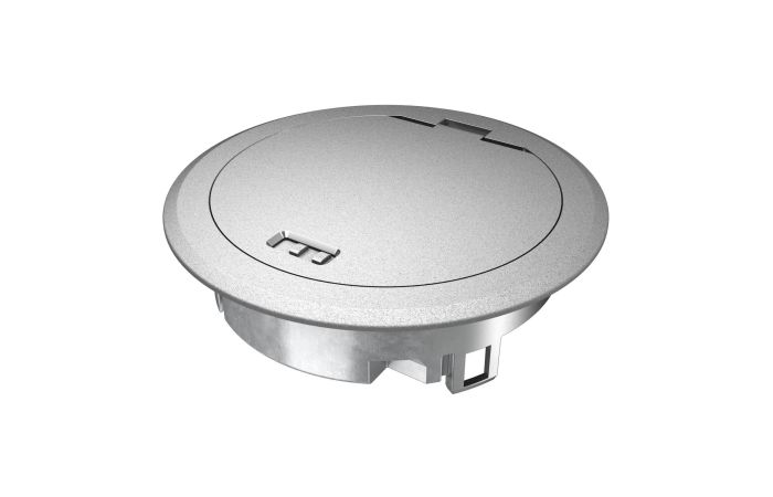 Liukas grindinis su atidaromu dangčiu chromo spalvos GES R2 CR - OBO BETTERMANN