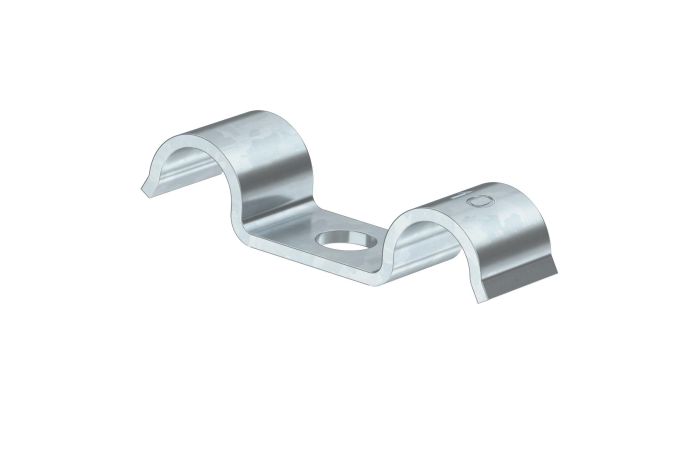 Laikiklis kabeliui 9mm dvikilpis metalinis galvanizuotas 1015 D 9 G - OBO BETTERMANN