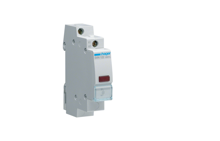 Lemputė modulinė 230V raudona LED - HAGER