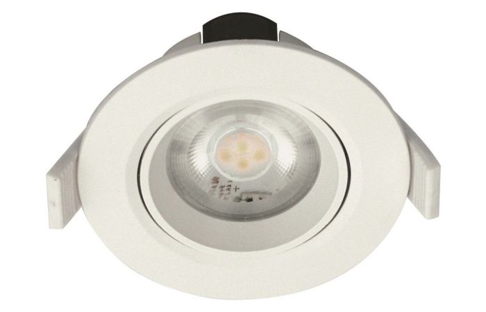 Šviestuvas į/l LED 6.5W IP44 3000K 550lm baltas reguliuojamas D-85mm H-44mm AIN LED1X550 D944 T830 - NORTHCLIFFE