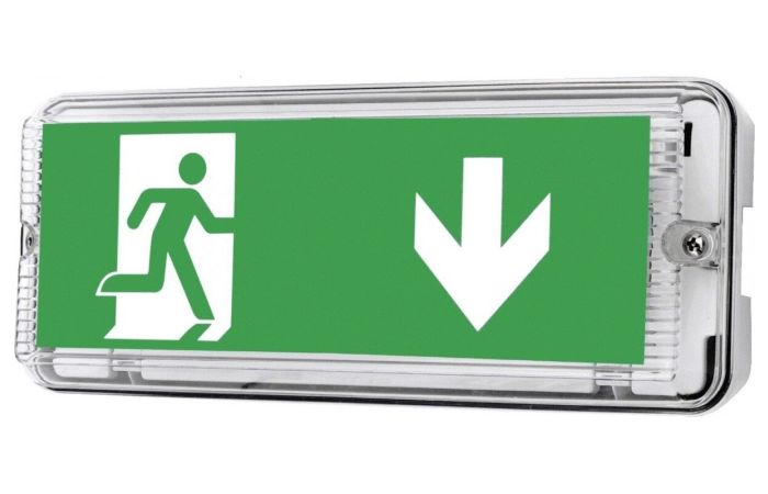 Šviestuvas v/t LED 3W IP65 6500K 103lm L-0.276m evakuacinis su 3val. akumuliatoriumi 16m M/NM Gemini 3PLED D549 CLR TEST - NORTHCLIFFE