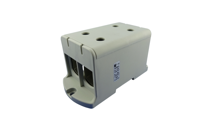 Gnybtas 240mm2 Cu/Al pilkas 4 prijungimai UK 240/5 A - POLLMANN