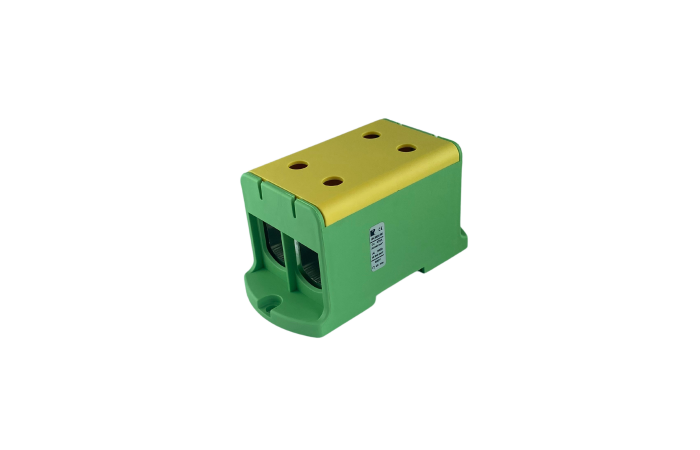 Gnybtas 240mm2 Cu/Al geltonai žalias 4 prijungimai UK 240/2 PE - POLLMANN