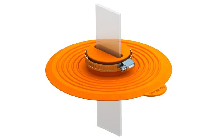 Sandarinimo įvorė įžeminimo juostai 30x3,5 Termoplastinis elastomeras pastelinė oranžinė RAL 2003 DW FL30x3,5 - OBO BETTERMANN (pavadinimas tikslinamas)