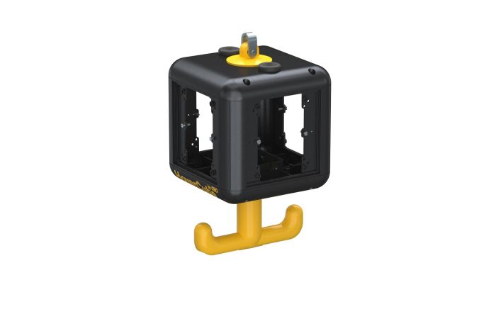 Blokas lizdų tuščias su rankena juodas VH-4 - OBO BETTERMANN