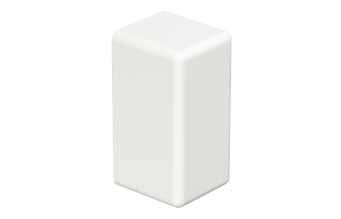 Galinis dangtelis behalogenis 10x20mm Polikarbonatas/akrilnitrilo-butadieno-stirenas baltas RAL 9010 WDKH-E10020RW - OBO BETTERMANN (pavadinimas tikslinamas)