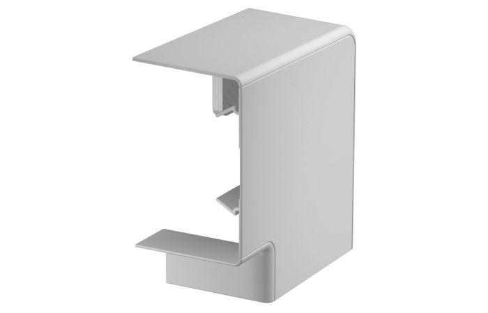 Plokščias kampas montuojamas dangtelis 70x110mm Polikarbonatas/akrilnitrilo-butadieno-stirenas šviesiai pilka RAL 7035 GK-FH70110LGR - OBO BETTERMANN (pavadinimas tikslinamas)