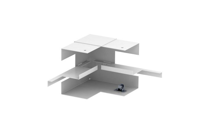 Vidinis kampas paprastas, simetriškas 70x110x128 Plienas baltas RAL 9010 GS-SI70110RW - OBO BETTERMANN (pavadinimas tikslinamas)