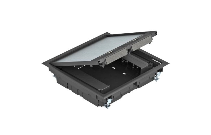 Montažinis liukas skirta pogrind.instaliacijai 263x263x59 Poliamidas grafito juodumo RAL 9011 GES9 55U V 9011 - OBO BETTERMANN (pavadinimas tikslinamas)