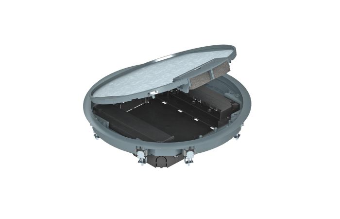 Montažinis liukas skirta pogrind.instaliacijai Ø325x61 Poliamidas geležies pilkumo RAL 7011 GESR9 55U V 7011 - OBO BETTERMANN (pavadinimas tikslinamas)