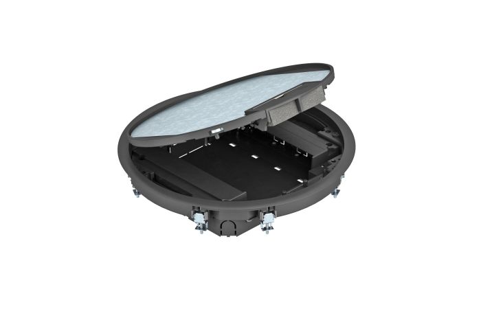 Montažinis liukas skirta pogrind.instaliacijai Ø325x61 Poliamidas grafito juodumo RAL 9011 GESR9 55U V 9011 - OBO BETTERMANN (pavadinimas tikslinamas)