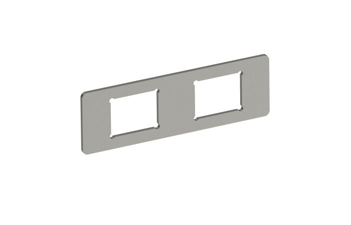 Montažinė plokštė dviem RJ lizdams C 77x24x1,5 Plienas, nerūdijantis A2 1.4301 MPMT45 2C - OBO BETTERMANN (pavadinimas tikslinamas)