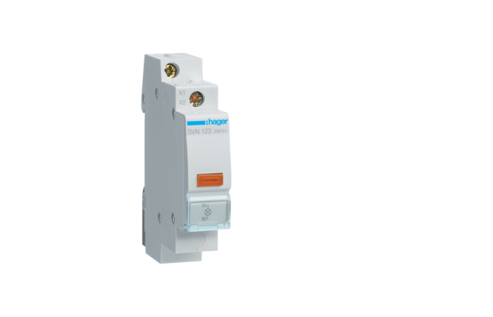 Lemputė modulinė 230V geltona LED - HAGER