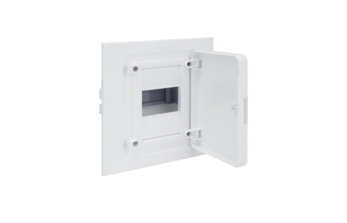 Skydelis p/t 4 modulių IP40 baltos durys - HAGER