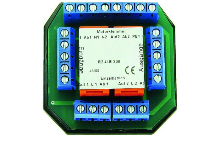 Relė valdymo roletų pavaroms 230V AC PRLATR2U R2-UE-230 - PROTEC