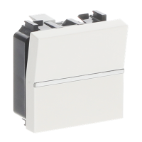 Mygtukas p/t viengubas baltos spalvos 2 modulių 16A 250V N2204.7 BL Zenit - ABB