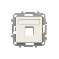 Dangtelis kompiuteriniam lizdui viengubas RJ45 baltos spalvos 8518.1 BL SKY Niessen - ABB