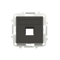 Dangtelis kompiuteriniam lizdui viengubas RJ45 juodos spalvos 8518.1 NS SKY Niessen - ABB