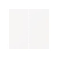 Klavišas dvigubam jungikliui baltos matinės spalvos 1785-44M-500 Busch-Art Linear - ABB