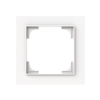 Rėmelis viengubas baltos matinės spalvos 1721-44M-500 Busch-Art Linear - ABB