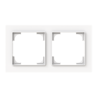 Rėmelis dvigubas baltos matinės spalvos 1722-44M-500 Busch-Art Linear - ABB