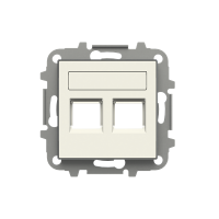 Dangtelis kompiuteriniam lizdui dvigubas RJ45 baltos spalvos 8518.2 BL SKY Niessen - ABB