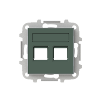 Dangtelis kompiuteriniam lizdui dvigubas RJ45 COMODORO spalvos 8518.2 CM SKY Niessen - ABB