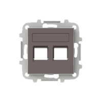 Dangtelis kompiuteriniam lizdui dvigubas RJ45 TAUPE spalvos 8518.2 TP SKY Niessen - ABB