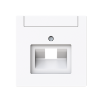 Dangtelis kompiuteriniam lizdui viengubas RJ45 baltos spalvos 1803-44G-500 Busch-Art Linear - ABB