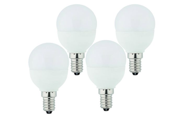 Rinkinys lempų 4.2W E14 2700K 470lm PMPG45 [rinkinyje 4 vnt.] - PROTEC