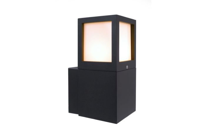 Šviestuvas v/t 1x20W E27 IP54 243x110mm H-150mm antracito spalvos BRA FACADO A - DEKO LIGHT