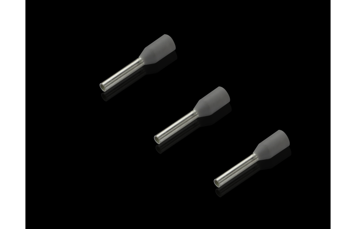 Antgalis gilzinis izoliuotas 0.75mm2 Cu pilkas L-8mm presavimo mašinoms AS 4050.731 [pak. po 500 vnt.] - RITTAL