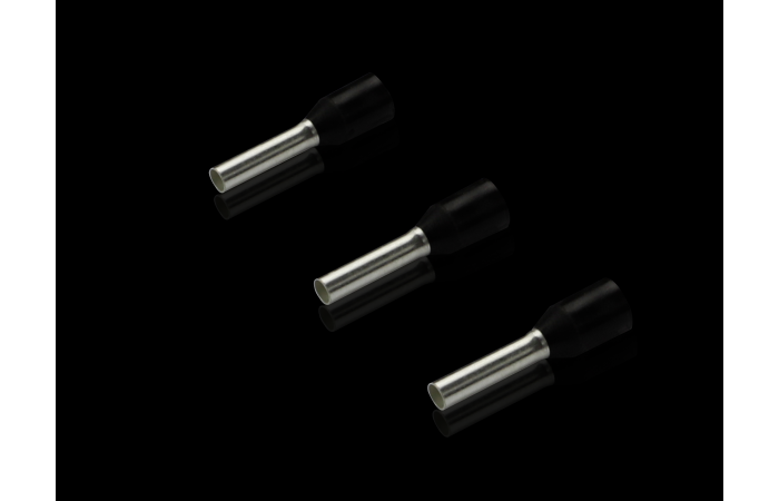 Antgalis gilzinis izoliuotas 1.5mm2 Cu juodas L-8mm presavimo mašinoms AS 4050.733 [pak. po 500 vnt.] - RITTAL