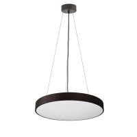 Šviestuvas pakabinamas LED 65W 3000K/4000K 5500lm/5600lm D-600mm H-60mm dimeriuojamas juodas šviečia aukštyn/žemyn su 1.8m pakabinimo laidu su trosu MENKAR - DEKO LIGHT