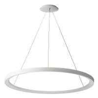 Šviestuvas pakabinamas LED 60W 3000K/4000K 4800lm/4900lm D-780mm H-35mm dimeriuojamas baltas su 3m pakabinimo laidu su trosu MEROPE - DEKO LIGHT