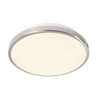 Šviestuvas v/t LED 19W IP54 3000K/4000K/5500K 1800lm D-351mm H-89mm sidabrinės spalvos HELEN II 3 COLOUR - DEKO LIGHT