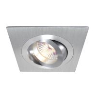 Šviestuvas į/l 1x50W GU5.3 92x92mm H-26mm sidabrinės spalvos CEILING BUILT-IN RING - DEKO LIGHT
