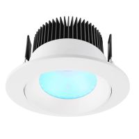Šviestuvas į/l LED 16W 24V 3000K 710lm RGBW D-110mm H-70mm baltos spalvos COB 94 RGBW - DEKO LIGHT