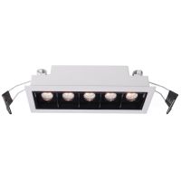 Šviestuvas į/l LED 10W 3000K 800lm 137x52mm H-44mm baltos/juodos spalvos CETI 5 - DEKO LIGHT