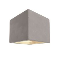 Šviestuvas v/t 1x25W G9 115x115mm H-115mm betoninis pilkos spalvos šviečia aukštyn/žemyn BRA CUBE - DEKO LIGHT