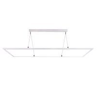 Šviestuvas pakabinamas LED 50W IP20/IP40 3000K/4000K 5600lm/6100lm 1195x295mm H-12mm dimeriuojamas baltos spalvos šviečia aukštyn/žemyn išjungus-permatomas LED PANEL TRANSPARENT - DEKO LIGHT